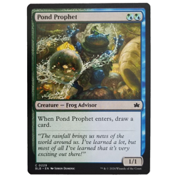 x4 Pond Prophet Bloomburrow Multi-Color Creature Frog Advisor MTG Common M/NM - Image 1