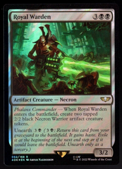 Royal Warden 052/168 Rare Surge Foil Warhammer 40k Magic The Gathering NM - Image 1