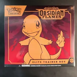 Sealed Pokemon TCG Scarlet & Violet Obsidian Flames SV03 Sealed ETB TM0024 - Image 1
