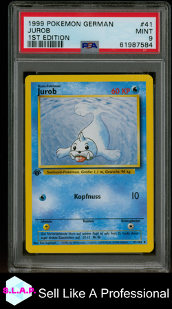 JUROB 1ST EDITION POKEMON GERMAN 1999 41 PSA 9 - Image 1