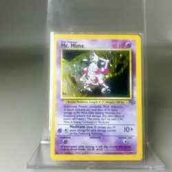 MR. MIME 6/64 JUNGLE UNLIMITED HOLO RARE WotC 1999 VINTAGE POKEMON TCG - Image 1