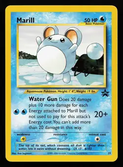Marill 29 WOTC Black Star Promo Pokemon Card - Image 1