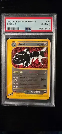 Pokemon Steelix #31 Skyridge PSA 10 Rare Non-Holo - Image 1