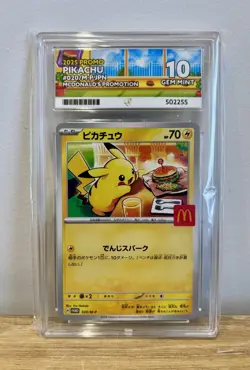 Pikachu 020/M-P McDonald's 2025 Japanese Pokemon Promo ACE 10 Graded - UK Seller - Image 1