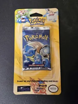 1999 Pokemon Base Set Shadowless Long Crimp Blister Pack Booster WOTC Wizards 9781575306032 - Image 1