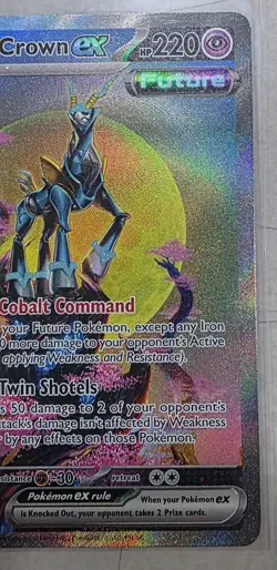Iron Crown Ex 206/162 Pokemon Temporal Forces Special Illustration Rare NM - Image 3
