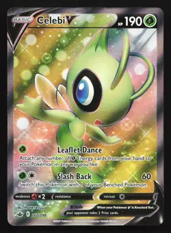 Pokemon Celebi V 160/198 Chilling Reign Ultra Rare Full Art Holo LP - Image 1