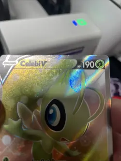 Pokemon Celebi V 160/198 Chilling Reign Ultra Rare Full Art Holo LP - Image 3