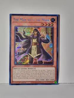 Yu-Gi-Oh! The Man with the Mark MZTM-EN001 Secret Rare NM - Image 1