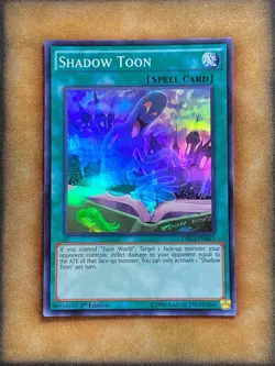 Yugioh Shadow Toon DRL2-EN025 Super Rare 1st Ed NM - Image 1