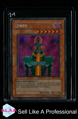 JINZO YUGIOH SECRET RARE PHARAOHS SERVANT PSV-G000 2002 DEUTSCH - Image 1
