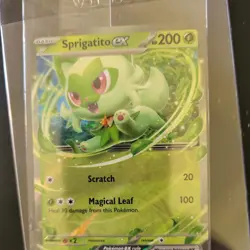 SPRIGATITO ex SVP 087 Scarlet & Violet Promo Pokemon Card Factory Sealed tcg new - Image 4