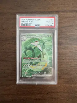 PSA 10 Serperior EX 156/086 Ultra Rare Black Bolt English Pokemon Card - Image 1