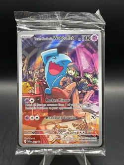 Team Rocket's Wobbuffet 203 Sv: Scarlet & Violet Promo Cards Holo Sealed - Image 1