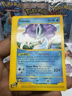 Pokemon Card - Suicune Aquapolis 37/147 Non Holo Rare - Image 2