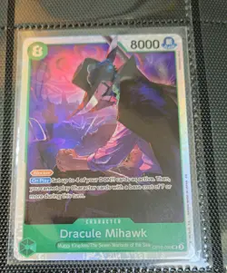 One Piece TCG CCG Dracule Mihawk OP12-030 SR Card Game English Green Deck - Image 1