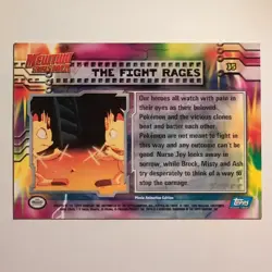 Pokemon Topps - Mewtwo Strikes Back - English - #35 - Scene Card - 1998 - Image 2
