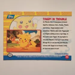 Pokemon Topps - Mewtwo Strikes Back - English - #45 - Scene Card - 1998 - Image 2