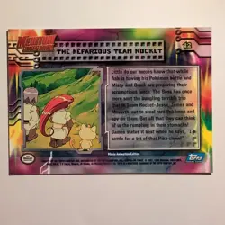 Pokemon Topps - Mewtwo Strikes Back - English - #12 - Scene Card - 1998 - Image 2