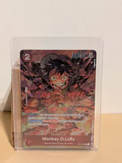 One Piece Card Game: Monkey D Luffy Custom Card Rare HQ Proxy Luffy OP01-024 - Image 1