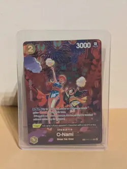 One Piece Card Game: O-Nami Nami Custom Card Rare HQ Proxy Luffy OP06-101 - Image 1