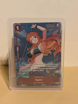 One Piece Card Game: Nami Custom Card Rare HQ Proxy Luffy OP01-016 - Image 1