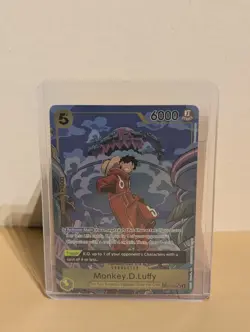 One Piece Card Game: Monkey D Luffy Custom Card Rare HQ Proxy Luffy OP07-109 - Image 1