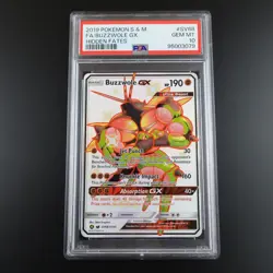 PSA 10 Buzzwole GX SV68/SV94 Pokemon Hidden Fates Full Art Holo Card - Image 1