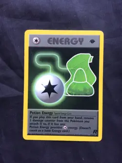 Pokemon Cards: Team Rocket 1st Edition Uncommon: Potion Energy 82/82 - Image 1