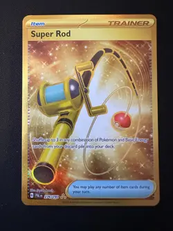 Pokemon Card Super Rod 276/193 Hyper Rare Paldea Evolved Near Mint - Image 1