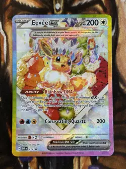 Eevee ex #174 Pokemon S&V English SPC Black Star Promo Card Holo English - NM/LP - Image 1