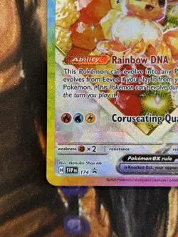 Eevee ex #174 Pokemon S&V English SPC Black Star Promo Card Holo English - NM/LP - Image 4