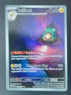 Pokemon TCG Bellibolt 201/197 Obsidian Flames Illustration Rare Holo Card LP - Image 1