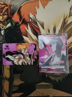 Round 1 x Bleach Game Card and Ichigo Kurosaki Union Arena Sealed Promo Card - Image 1