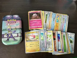 46 X Holo / Reverse Holo Pokemon Cards - Good Condition- with Tin - TCG Bundle - Image 1
