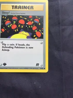 Pokemon Cards: Team Rocket 1st Edition Common: Sleep! 79/82 - Image 4