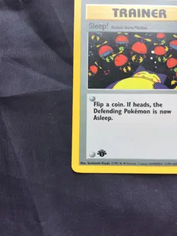 Pokemon Cards: Team Rocket 1st Edition Common: Sleep! 79/82 - Image 5