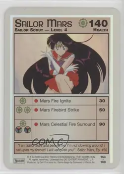 2001 Moon Collectible Card Game Premiere Expansion Set Foil Sailor Mars #154 - Image 1