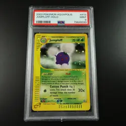 PSA 9 Jumpluff H13/H32 Aquapolis E Series Holo Rare Graded Pokemon Card - Image 1