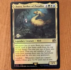 Choco, Seeker of Paradise [Prerelease] R 0215, NM Foil Promo, MTG Final Fantasy - Image 1