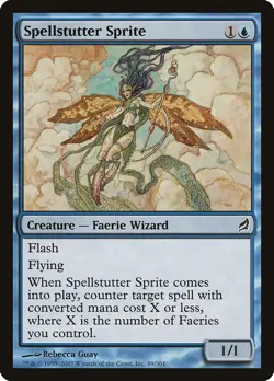Spellstutter Sprite - Lorwyn - LP - MTG Magic the Gathering - Image 1