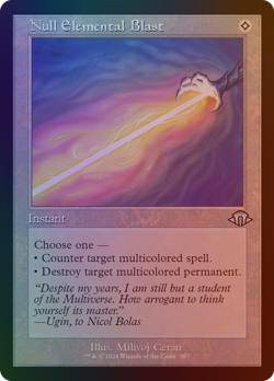 Null Elemental Blast - MH3 #387 | FOIL | NM | MTG - Image 1