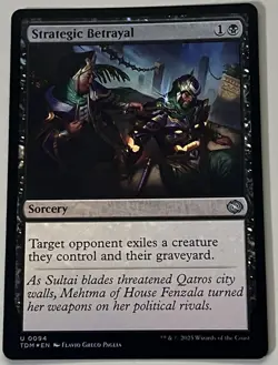 MTG Tarkir: Dragonstorm Strategic Betrayal Sorcery UNCOMMON FOIL #0094 - Image 1