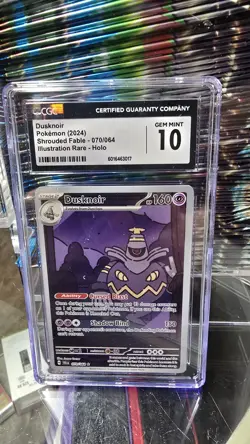 pokemon 2024 Dusknoir CGC 10 Shrouded Fable- 070/064 Illustration Rare-holo - Image 1