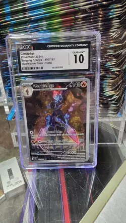 Pokemon Surging Sparks 197/191 Ceruledge Illustration Rare Fire CGC 10 GEM MINT - Image 1