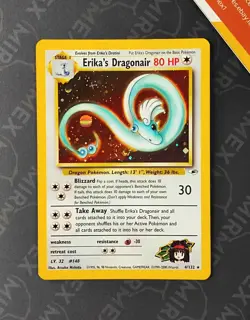 Pokemon Erika's Dragonair 4/132 Holo Unlimited Gym Heroes 2000 English - Image 2
