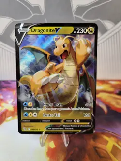 Dragonite V #049 Holo Rare V SW&SH Pokemon Go Near Mint - Image 1