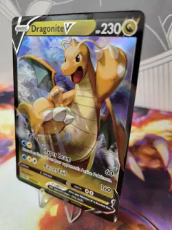 Dragonite V #049 Holo Rare V SW&SH Pokemon Go Near Mint - Image 3