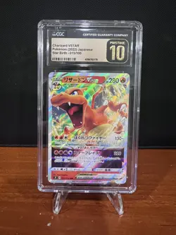 CHARIZARD VSTAR 015/100 CGC PRISTINE 10 Star Birth Pokemon Japanese US SELLER - Image 1