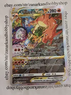 Pokemon Charizard VSTAR SWSH262 Black Star Promo NM - Image 1